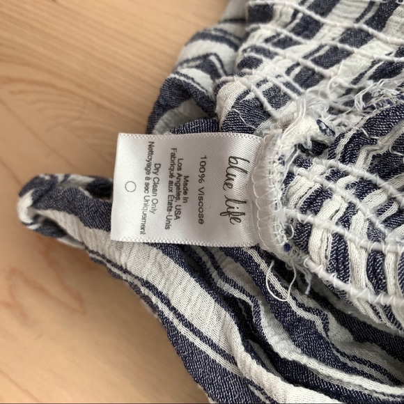 Blue Life Stripe Festival Romper Strapless - Picture 5 of 6